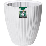 Pot de fleurs - GARDEN ID - Fancy - 40 x 42 cm - Pour jardin, balcons ou intérieurs - Blanc