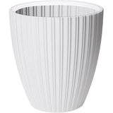 Pot de fleurs - GARDEN ID - Fancy - 40 x 42 cm - Pour jardin, balcons ou intérieurs - Blanc