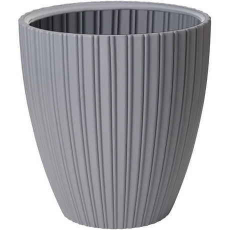 Pot de fleurs - GARDEN ID - Fancy - 40 x 42 cm - Pour jardin, balcons ou intérieurs - Gris clair