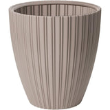Pot de fleurs - GARDEN ID - Fancy - 40 x 42 cm - Pour jardin, balcons ou intérieurs - Taupe