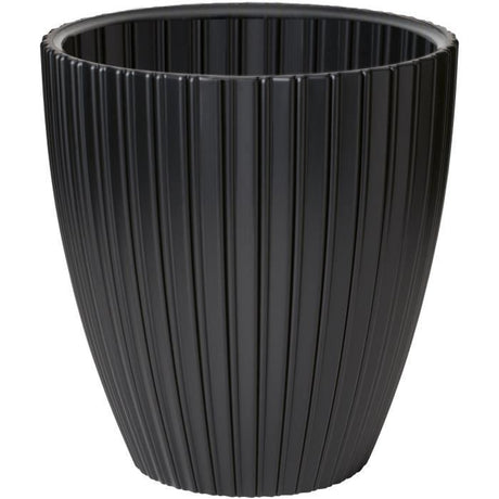 Pot de fleurs - GARDEN ID - Fancy - 40 x 42 cm - Pour jardin, balcons ou intérieurs - Noir