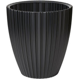 Pot de fleurs - GARDEN ID - Fancy - 40 x 42 cm - Pour jardin, balcons ou intérieurs - Noir