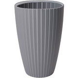 Pot de fleurs - GARDEN ID - Fancy - 40 x 58 cm - Pour jardin, balcons ou intérieurs - Gris clair