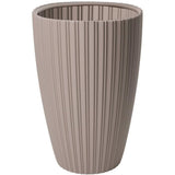 Pot de fleurs - GARDEN ID - Fancy - 40 x 58 cm - Pour jardin, balcons ou intérieurs - Taupe