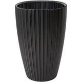 Pot de fleurs - GARDEN ID - Fancy - 40 x 58 cm - Pour jardin, balcons ou intérieurs - Noir