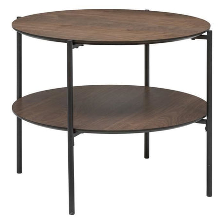 Table basse - GARLE - Bois naturel - 60 x 60 x 40  cm