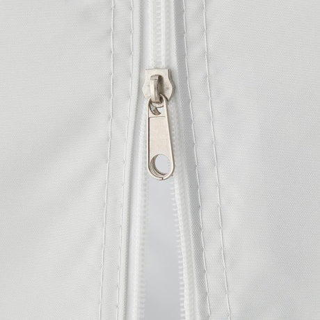 Tonnelle de jardin pliante - BORNEO - Cadre blanc et toile écru - 4 parois - Sac de transport - 3 x 3 m