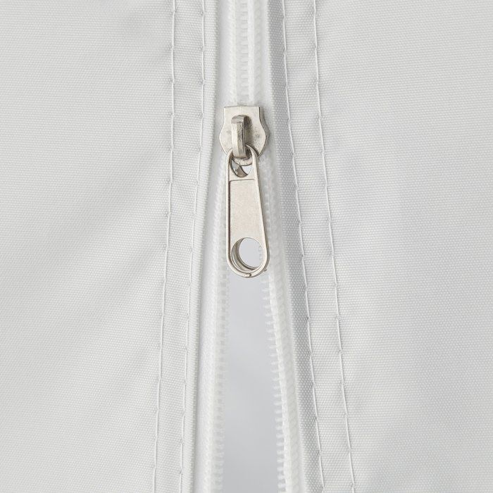 Tonnelle de jardin pliante - Cadre blanc et toile écru - 3 x 3 m - 4 parois - Sac de transport