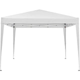 Tonnelle de jardin pliante - Cadre blanc et toile écru - 3 x 3 m - Sac de transport