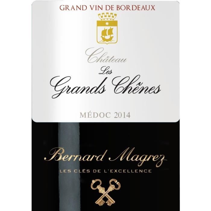Château Les Grands Chenes 2014 - AOC Médoc - Vin rouge de Bordeaux - 1 bouteille 0.75 cl