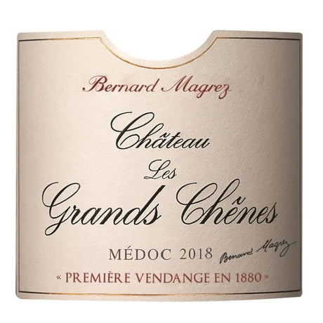 Château les Grands Chenes 2018 Médoc - Vin rouge de Bordeaux