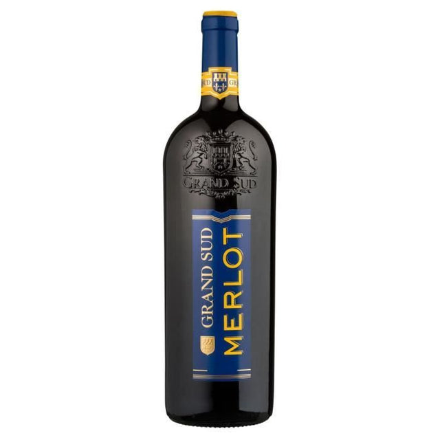Grand Sud Merlot IGP Pays d'Oc - Vin rouge du Languedoc Roussillon - 1L 2024