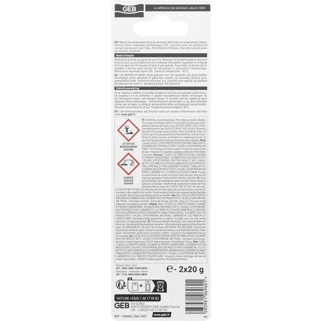 Réparation émail - GEB - Bi-composant - Blanc