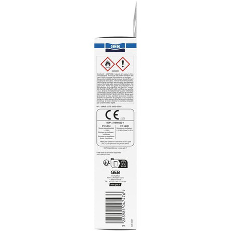 Colle PVC Gebsoplast Gel Plus - GEB - Pour PVC rigide pression et évacuation - 125 ml
