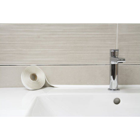 Joint pret a poser - GEB - Largeur 15 mm x 3,35 m - Blanc