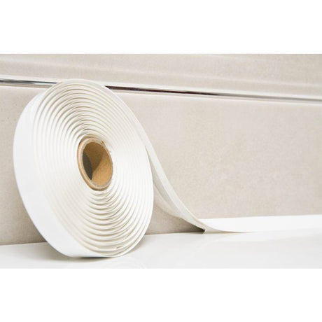 Joint pret a poser - GEB - Largeur 15 mm x 3,35 m - Blanc