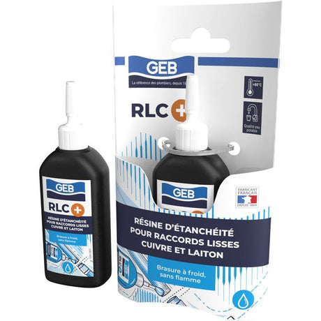 RLC + Résine pour raccordement laiton, cuivre sans flamme - GEB - 30 ml