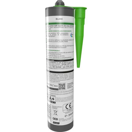 Silicone sanitaire Multi-supports - GEB'ORIZON - GEB - Blanc - 310 ml