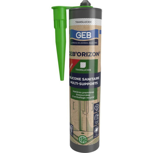 Silicone sanitaire multi-supports Geb'Orizon - GEB - Translucide - 310 ml