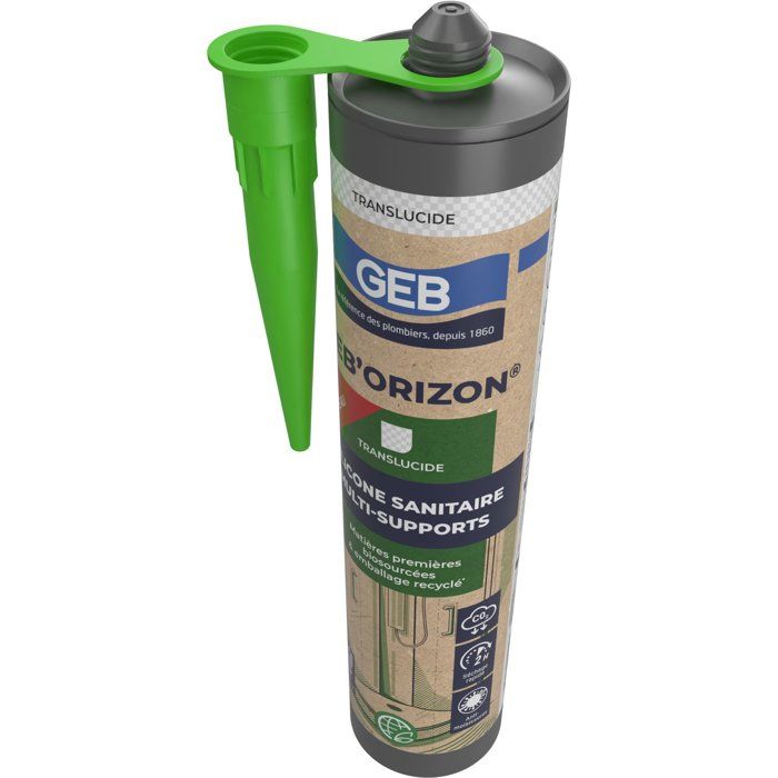 Silicone sanitaire multi-supports Geb'Orizon - GEB - Translucide - 310 ml
