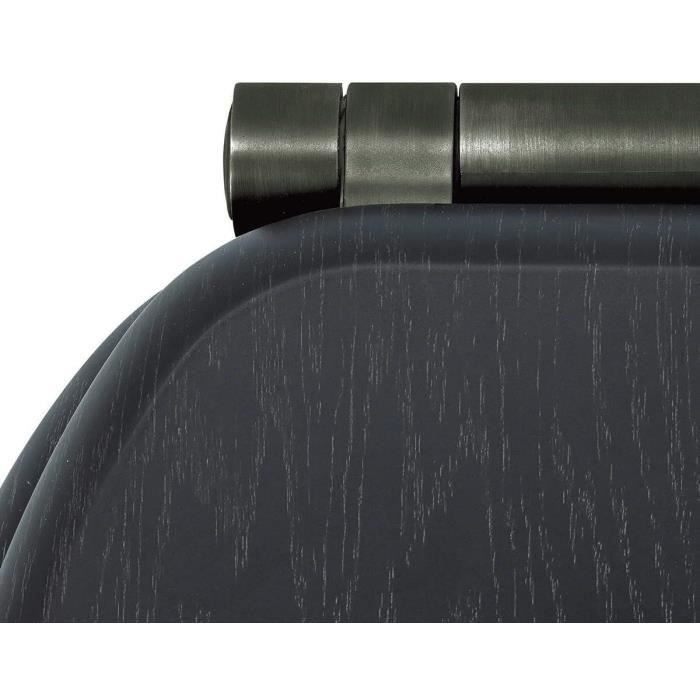 Abattant WC - Gelco - North Noir - MDF FSC - Frein de chute - Charnieres mÈtal graphite brossÈ