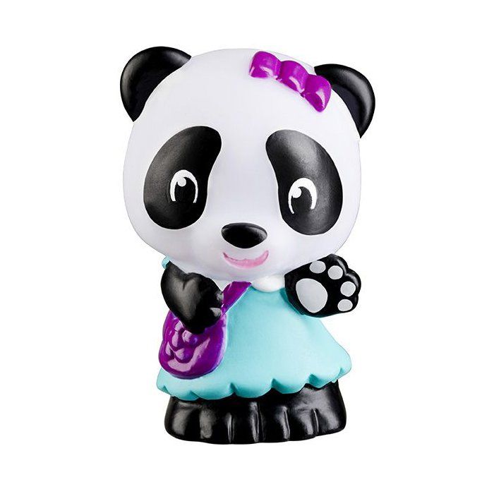 Lot 4 personnages - SOPHIE LA GIRAFE - Figurines Klorofil Panda - Bao - Jian - Tam - Poppy