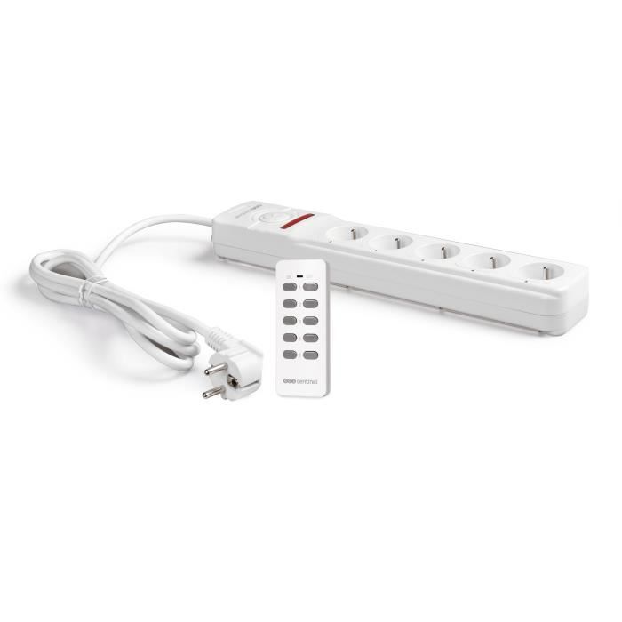 SCS Sentinel Remote Controlled Power Strip Extension Cord + Remote Control - 3701085202996