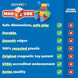 Blocs magnétiques - GEOMAG - Magicube 060 - 6 pieces - Empilables - Plastique recyclé