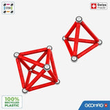 Jeu de construction magnétique - GEOMAG - Classic Recycled Magnetic Geometry 24 pieces - Géométrie - 3D - Éducatif