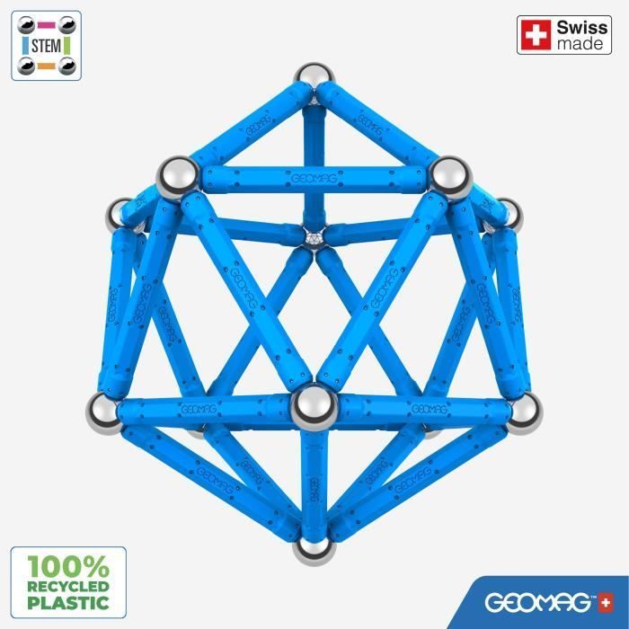 Jeu de construction magnétique - GEOMAG - Classic - 48 pieces - Magnétique - Des 3 ans