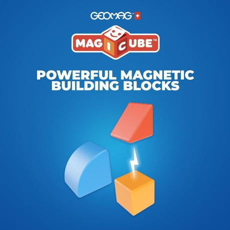 Blocs magnétiques - GEOMAG - Magicube Blocks & Cards - 16 pieces - Éducatif - Plastique recyclé