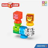 Blocs magnétiques - GEOMAG - Safari - 10 pieces - Éducatif - Plastique recyclé - Des 12 mois
