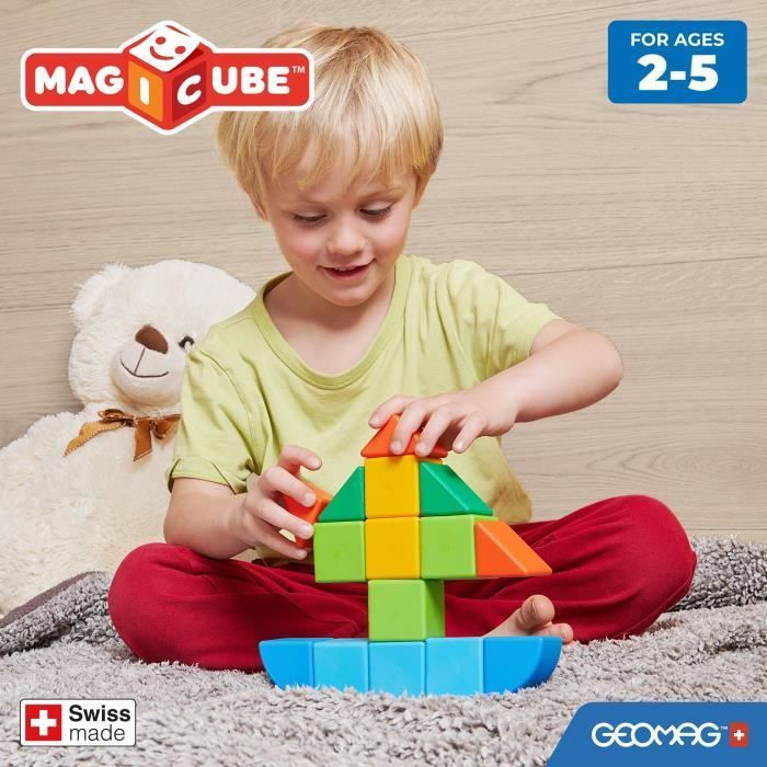 Blocs magnétiques - GEOMAG - Safari - 10 pieces - Éducatif - Plastique recyclé - Des 12 mois