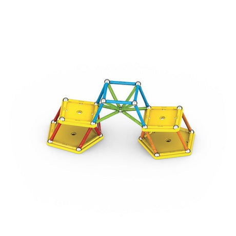Jeu de construction magnétique - GEOMAG - Supercolor Recycled 60 pieces - Créativité - Magnétisme - Écoresponsable