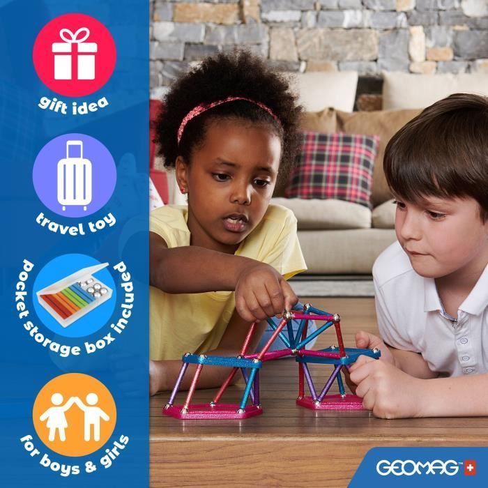 Jeu de construction magnétique - GEOMAG - Classic Panels - Fusée NASA - 103 pieces - Magnétique - Des 3 ans