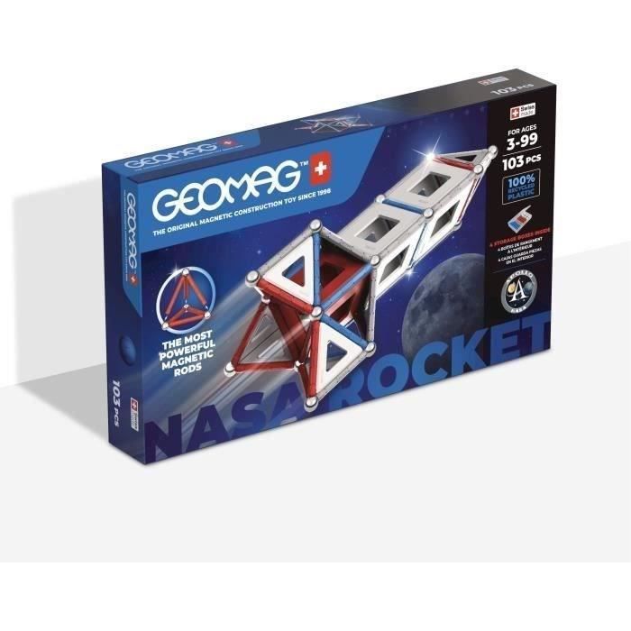 Jeu de construction magnétique - GEOMAG - Classic Panels - Fusée NASA - 103 pieces - Magnétique - Des 3 ans
