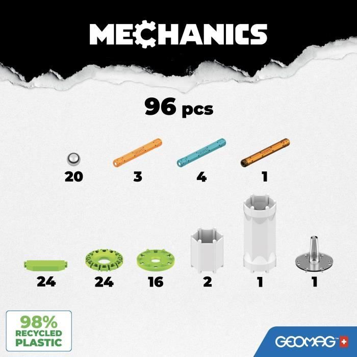 GEOMAG - MECHANICS MOTION RECYCLED FLYWHEELS 96 (756)