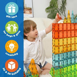 Tuiles magnétiques - GEOMAG - Tiles Gems Vehicles - 24 pieces - Effet cristal - Des 3 ans