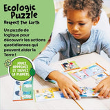 Jeux éducatifs - GEOMAG - Ecologic Puzzle Respect the Earth - Mini-puzzles éducatifs - Actions écoresponsables