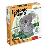 Jeux éducatifs - GEOMAG - Ecologic Memo Animals at Risk - Jeu de mémoire - Animaux en voie de disparition - Association bébé/parent