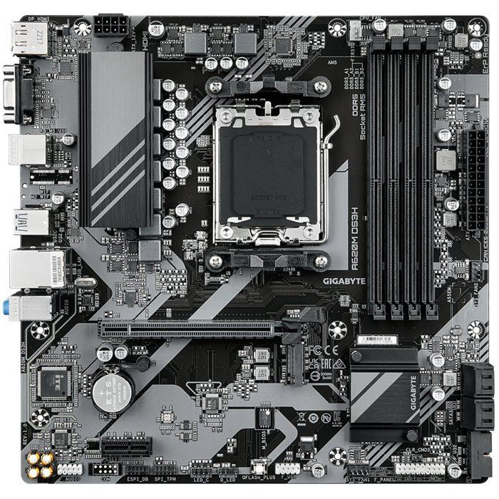 Carte mere - GIGABYTE - A620M DS3H - Format Micro-ATX - Chipset AMD A620 - DDR5 & PCIe 4.0