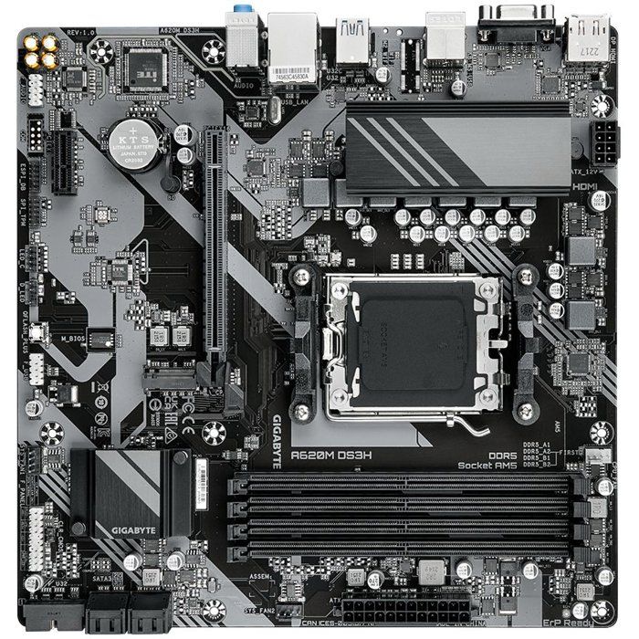 Carte Mère Gigabyte A620M DS3H (AM5) Micro ATX