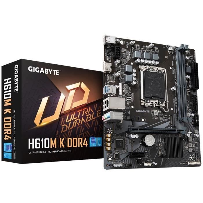 Carte mere - GIGABYTE - H610M K DDR4