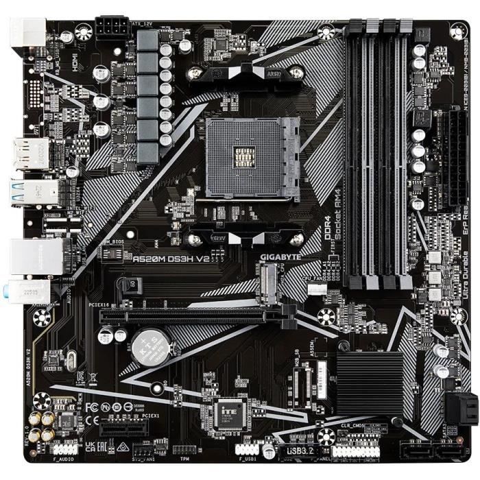 Carte mere - GIGABYTE - Carte mere A520M DS3H V2