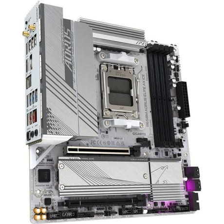 Carte mere - GIGABYTE - B650M AORUS ELITE AX ICE - Micro ATX - Wi-Fi 6E - DDR5 jusqu'a 8000 MHz