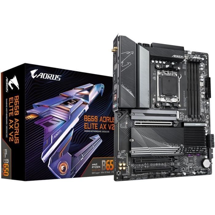 Carte mere - GIGABYTE - B650 AORUS ELITE AX V2 - AM5 - DDR5 - Wi-Fi 6E