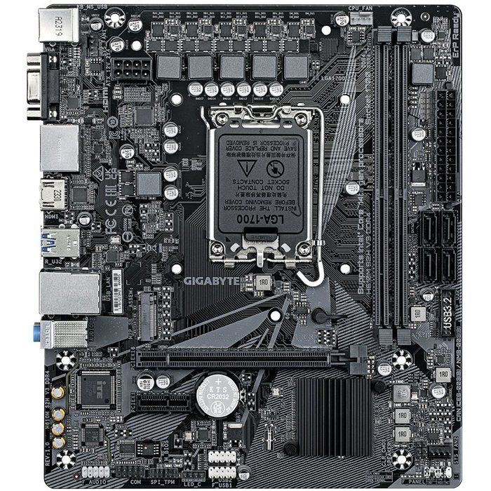 Carte mere - GIGABYTE - H610M S2H V3 DDR4 - Format Micro-ATX - Chipset Intel H610 - DDR4