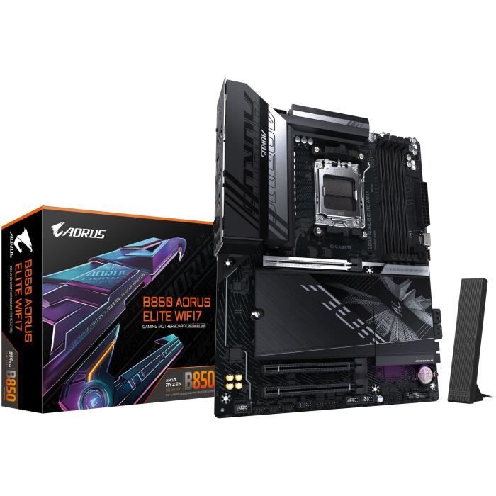 Carte mere - GIGABYTE - B850 AORUS ELITE WIFI7 - Socket AM5 - DDR5 - Wi-Fi 7