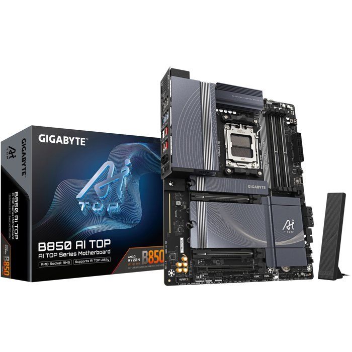 Carte mere - GIGABYTE - B850 AI TOP - Format ATX - Chipset AMD B850 - DDR5 & PCIe 5.0 - WiFi 7