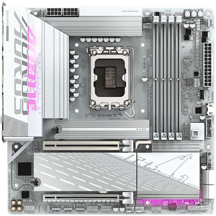 Carte mere - GIGABYTE - B860M AORUS ELITE WF6E ICE